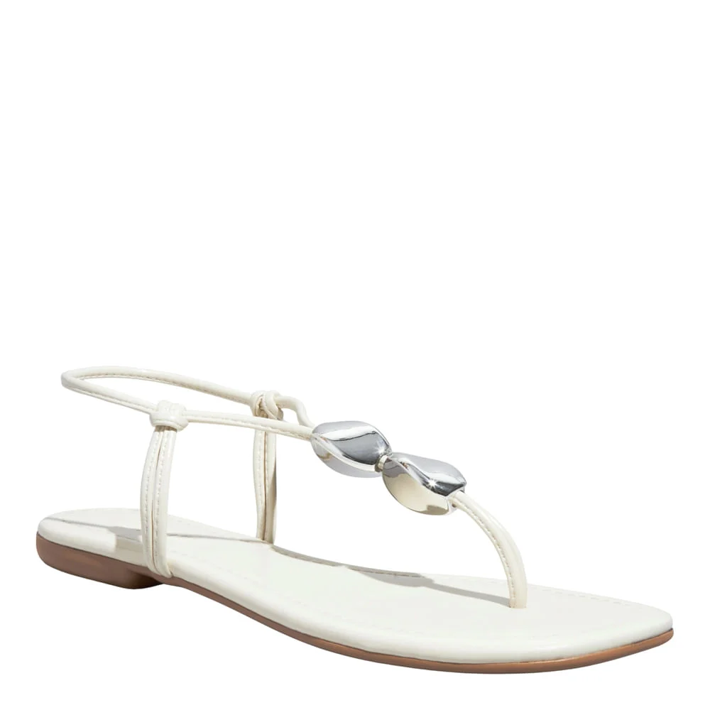 Rasteira Napa Madri Off White - vista 2 de 5