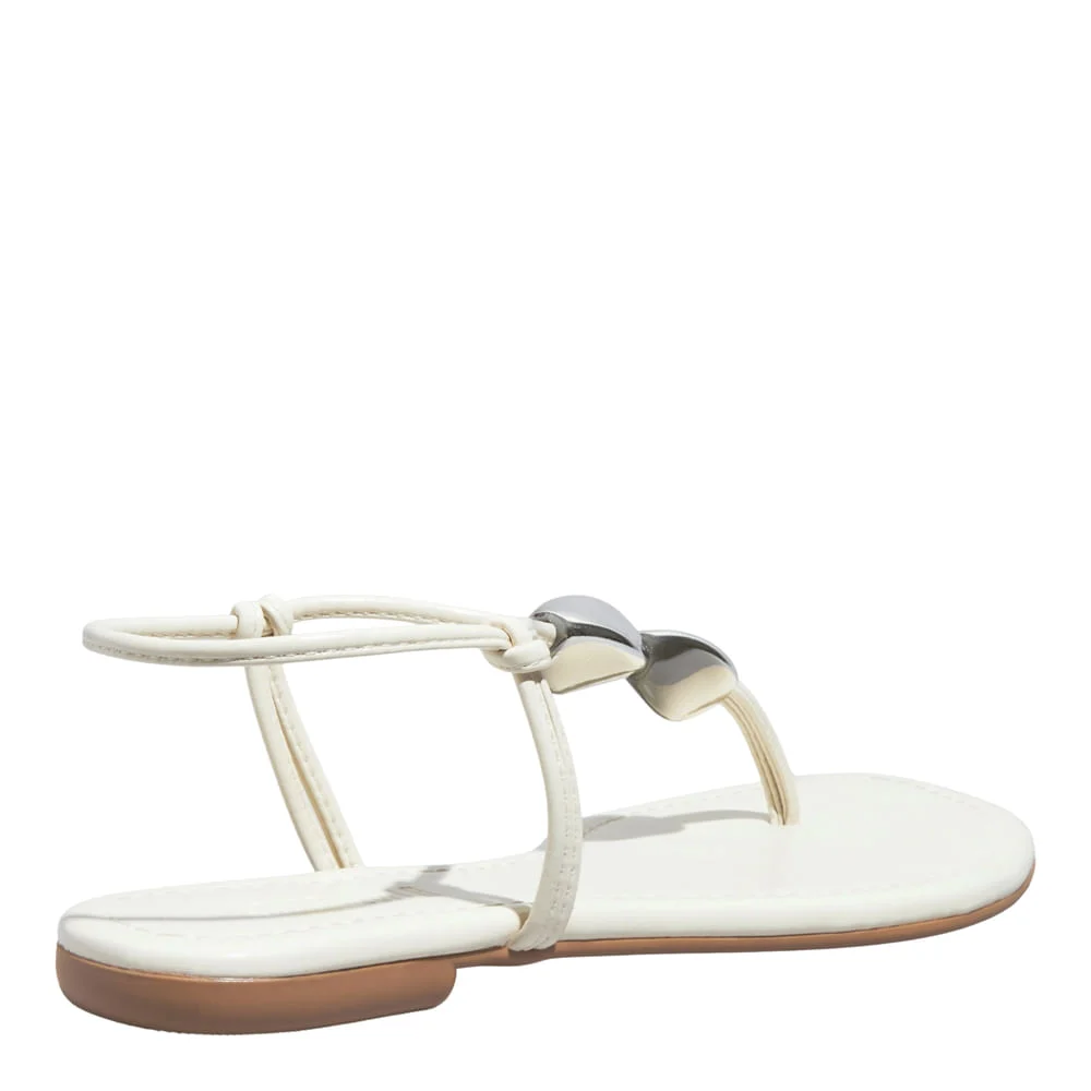Rasteira Napa Madri Off White - vista 3 de 5