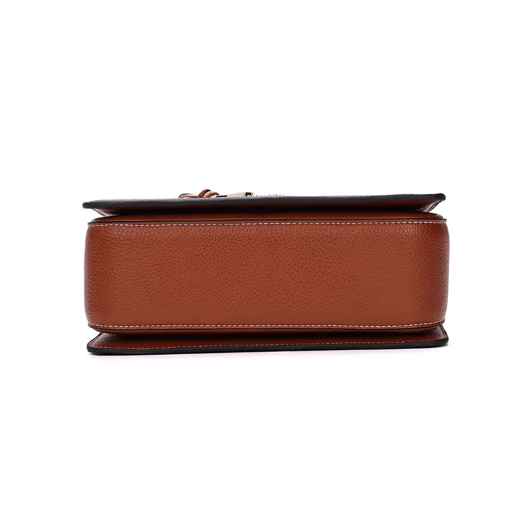 Bolsa Tote Média Estruturada Floater Preto Transversal - vista 5 de 6