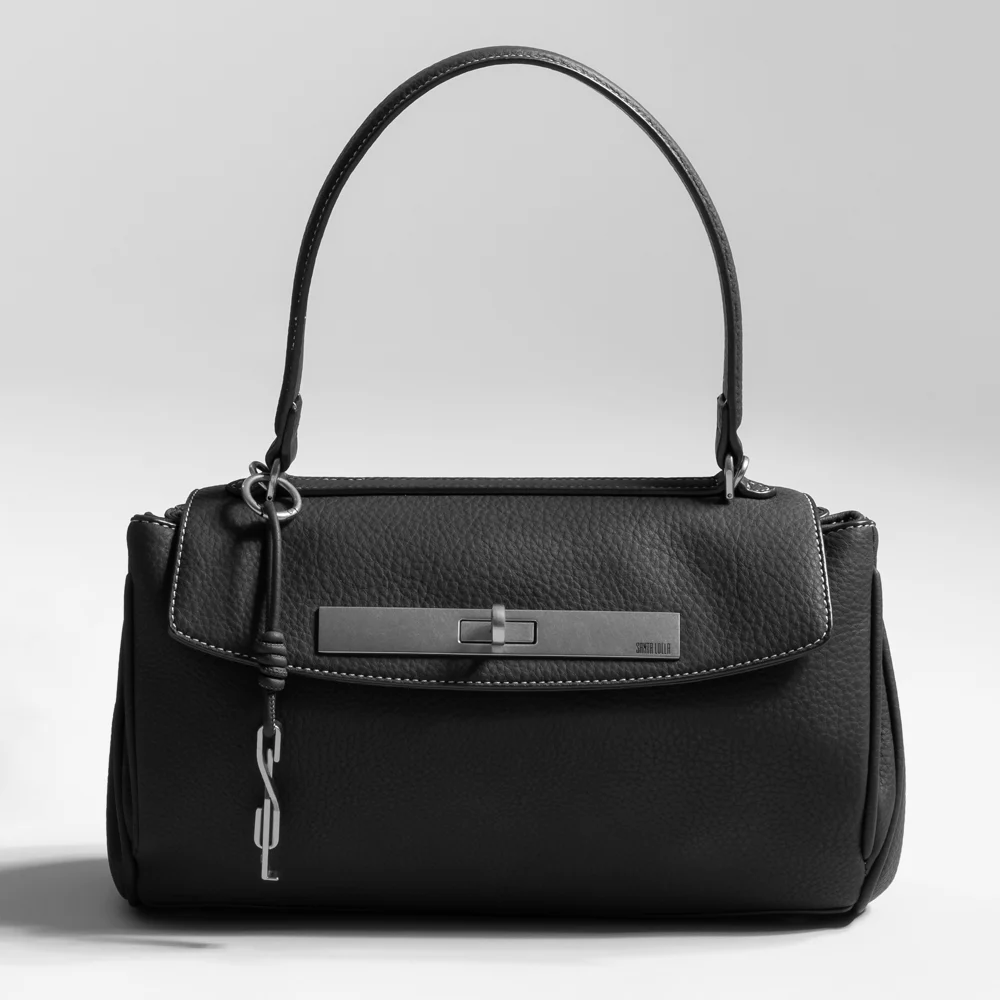 Bolsa Média Floater Alça De Ombro Preta - vista 8 de 8