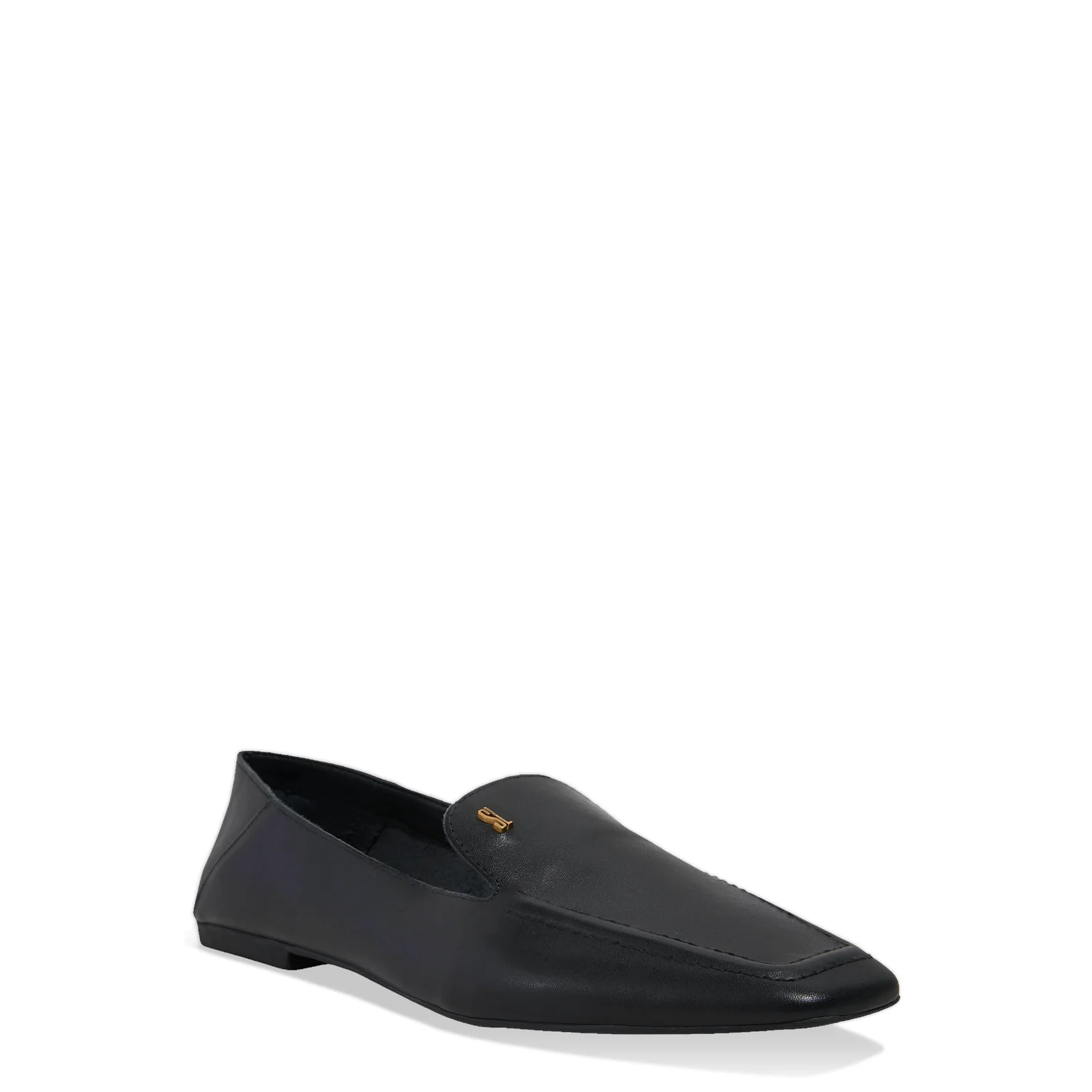 Mocassim Couro Bico Quadrado Preto - vista 2 de 5